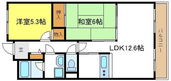 アクアウェルＥの物件間取画像